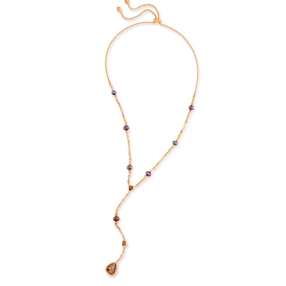 Kendra Scott Lucille Y Necklace in Rose Gold